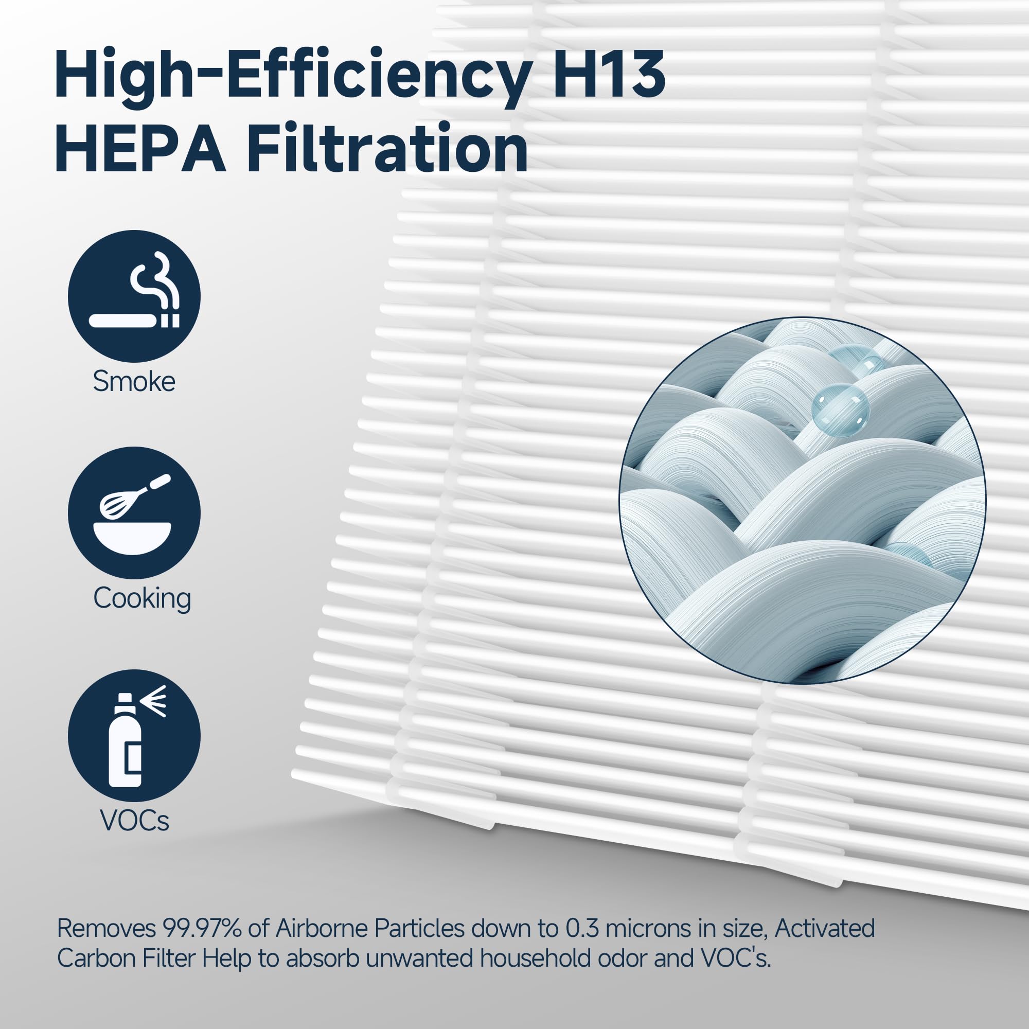 Filter installation in Ameifu purifier for immediate air refreshment.