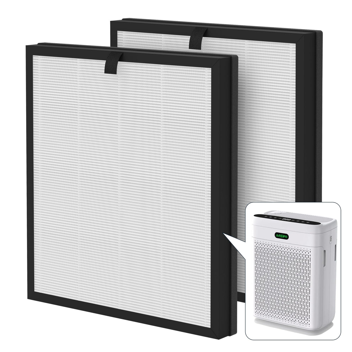 XBWW F1 replacement filter packaging for Ameifu purifiers, easy replacement.