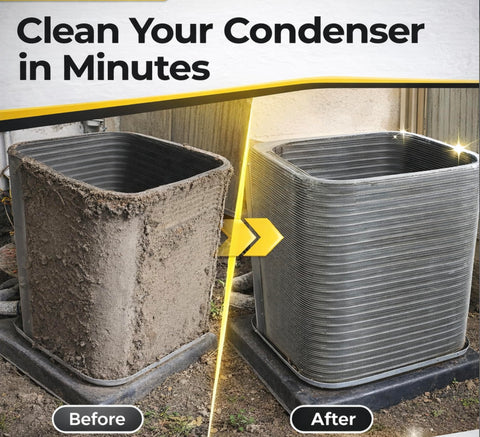 XCEL reach tight spaces between fins for precise cleaning