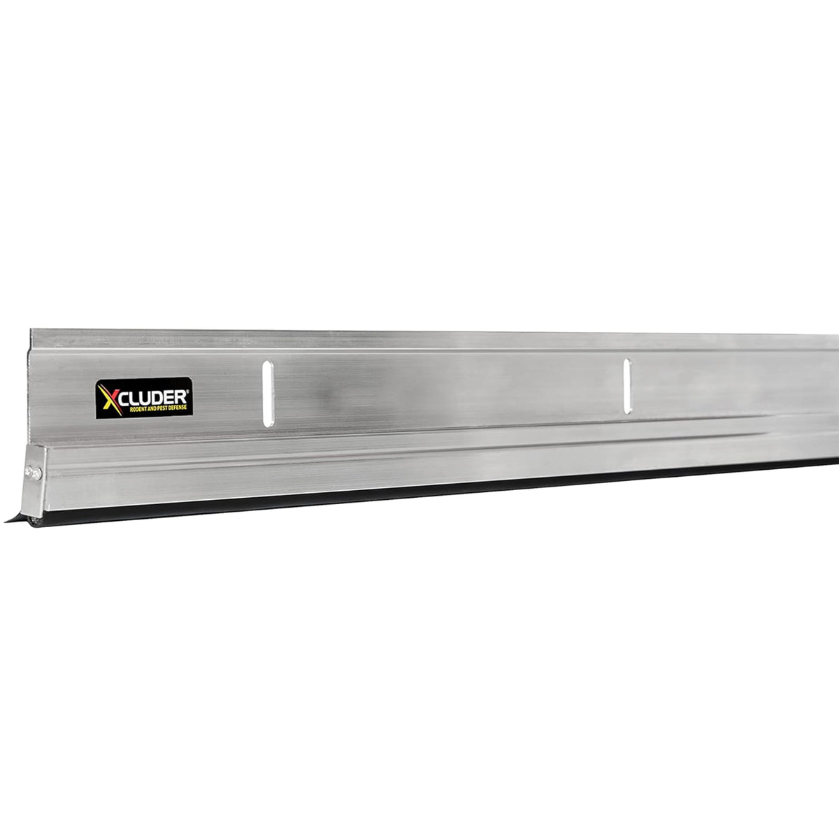 Xcluder Versa-Line 36in door sweep installed on a door blocking pests