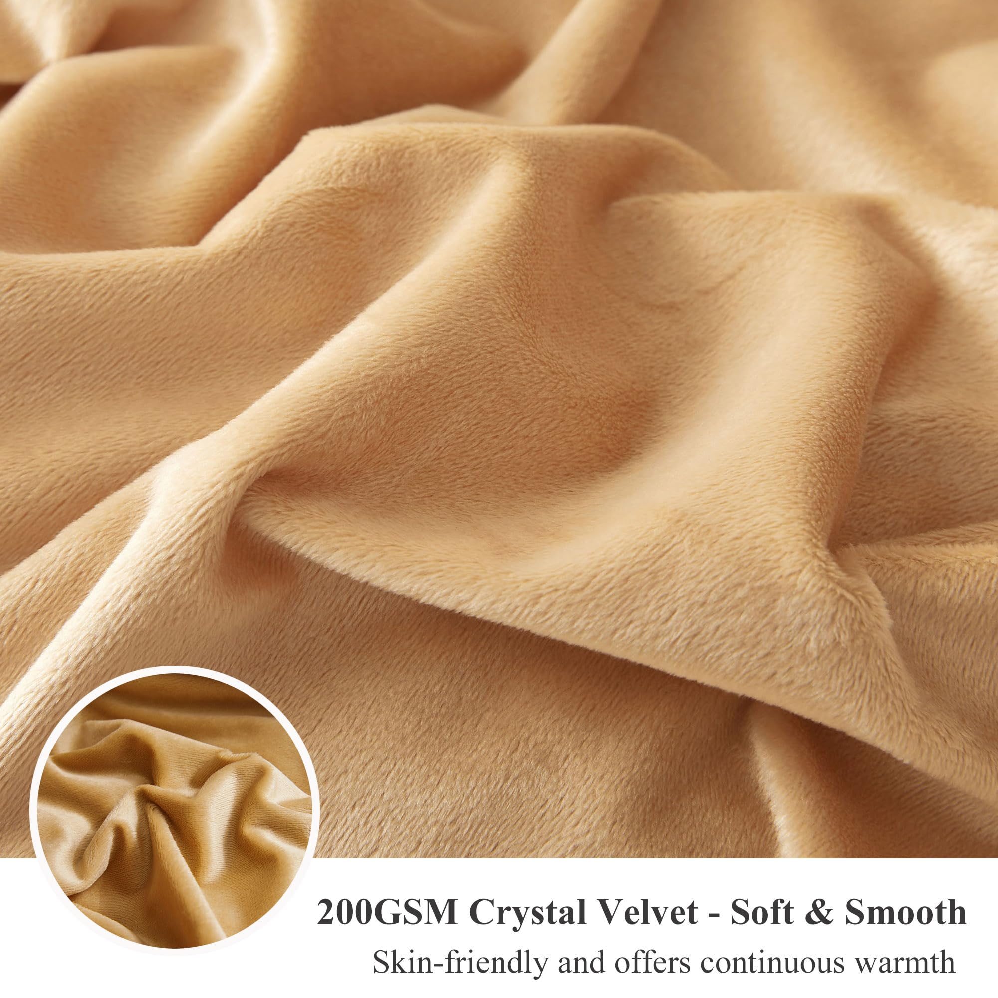 XeGe reverse crystal velvet side for a gentle, warm underside