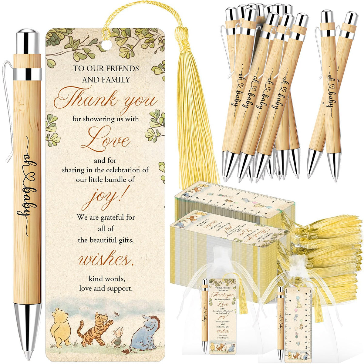 Xendelow Winnie ballpoint pens in pastel design for party favors.