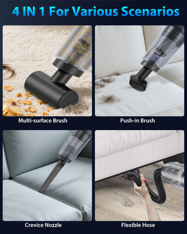 XenonLab handheld vacuum crevice tool reaches tight gaps