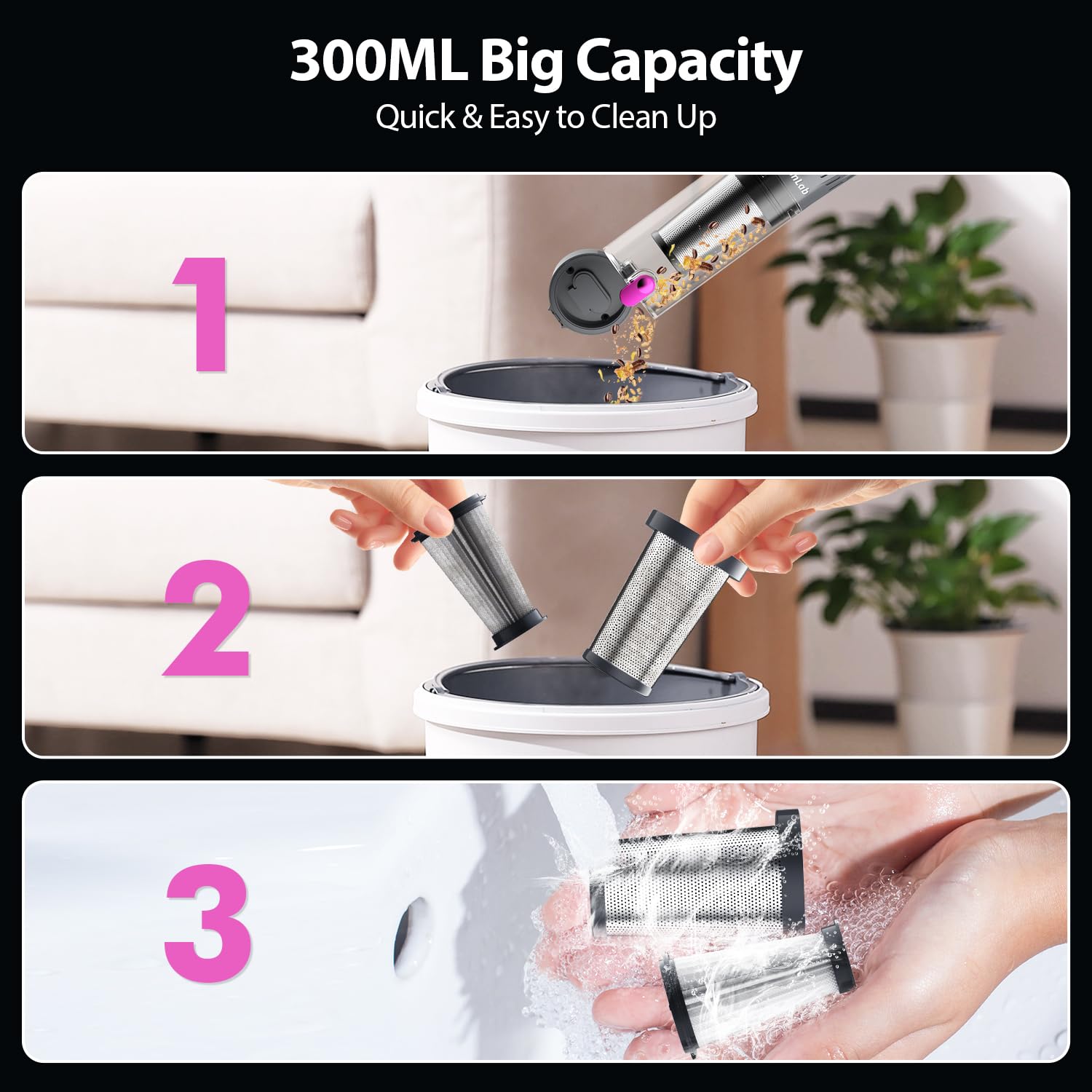 XenonLab magnetic charging base for easy storage.