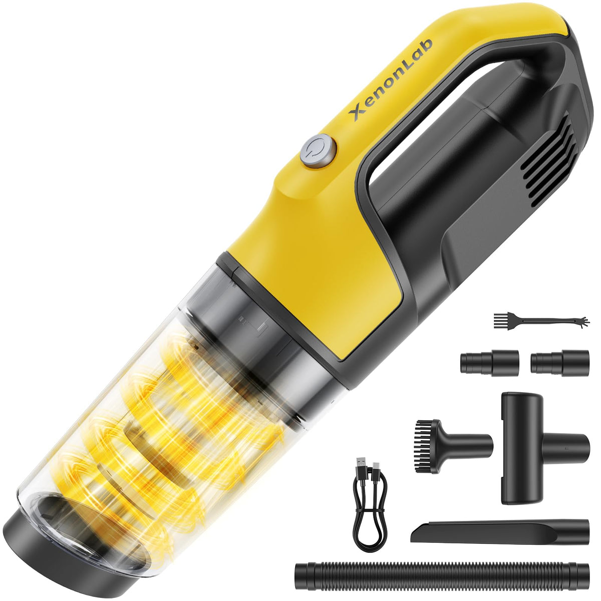 XenonLab handheld vacuum compact design for easy car cleaning and tight spaces
