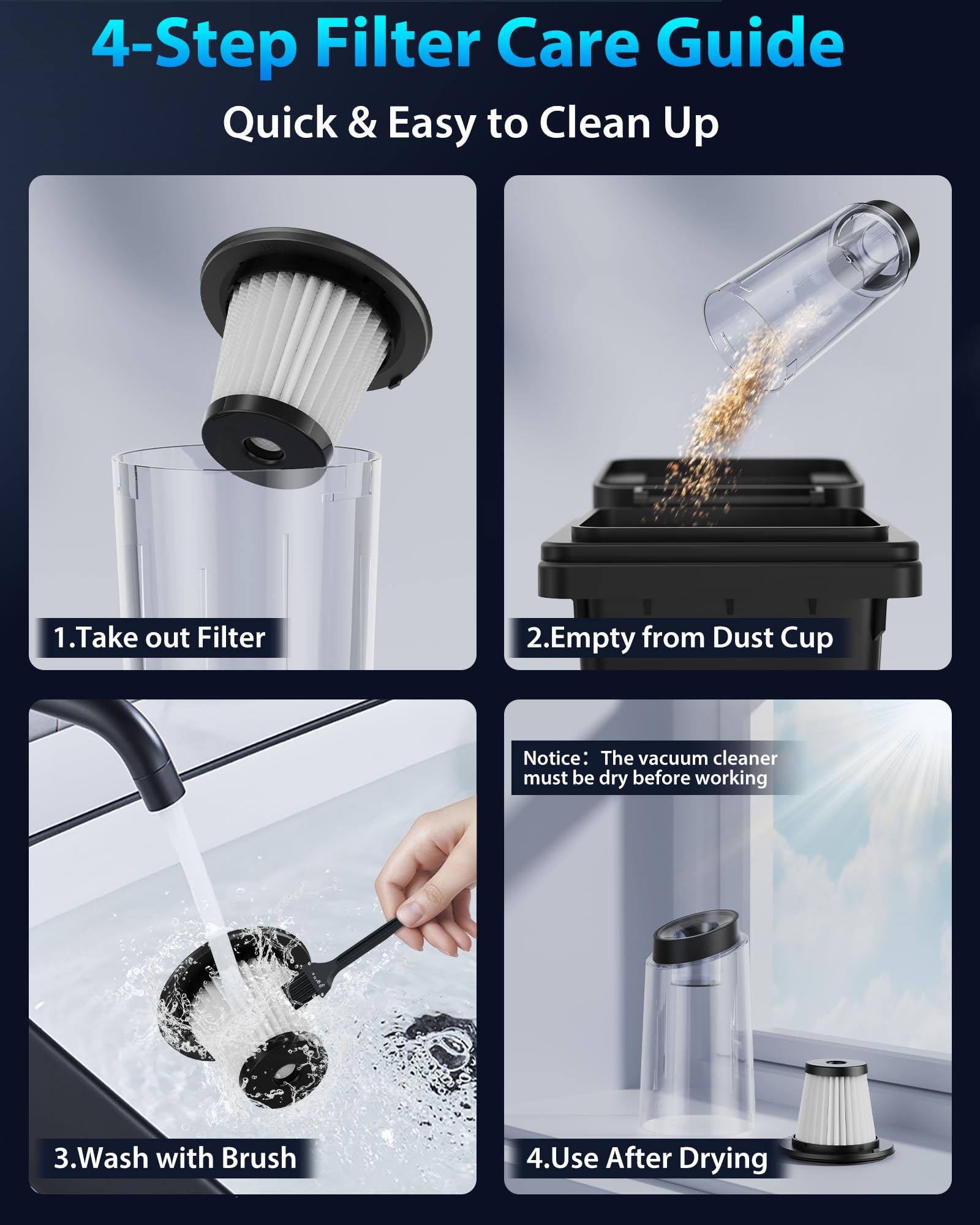 XenonLab handheld vacuum compact lightweight design for everyday use