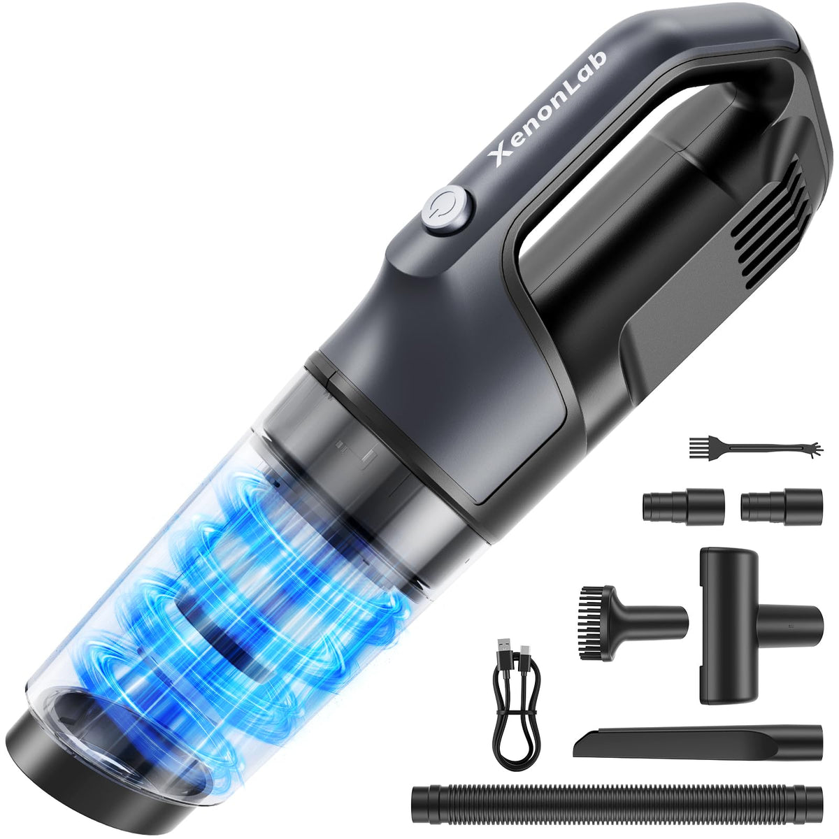 XenonLab handheld vacuum dust cup for quick car and home cleanups