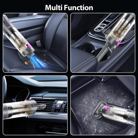 XenonLab handheld vacuum with HEPA filter capturing fine dust.