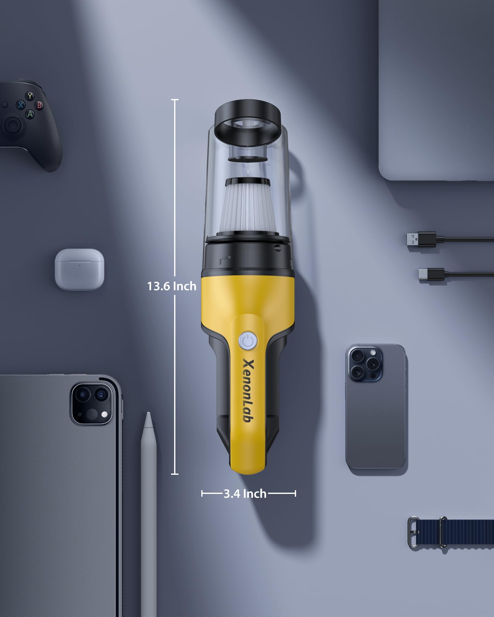 XenonLab floor nozzle and crevice tool reach tight corners
