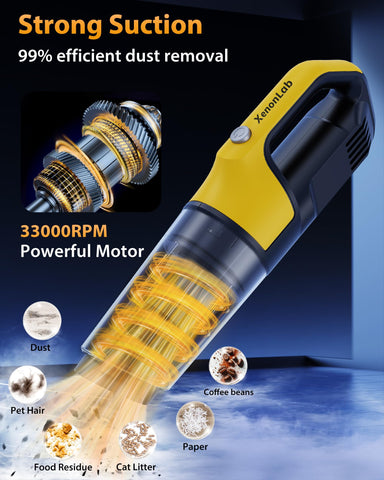 XenonLab cordless vacuum with 4-in-1 attachments tackles pet hair on upholstery