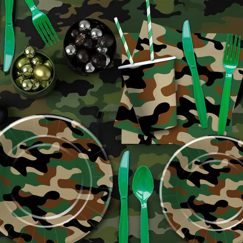 Xenorik camouflage tablecloth completes the rugged camouflage setup.