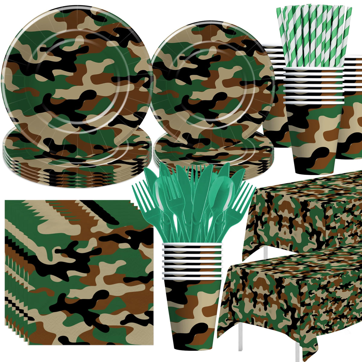 Xenorik camouflage dinner plate 9in for rugged outdoor vibes and easy cleanup.