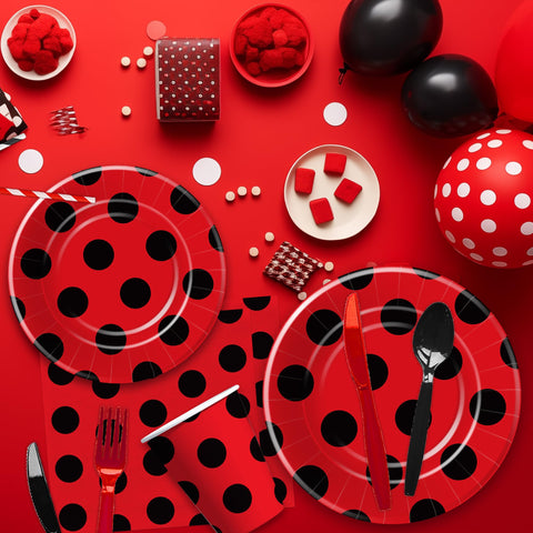 Xenorik disposable cutlery set for 24, convenient and hassle-free party prep.