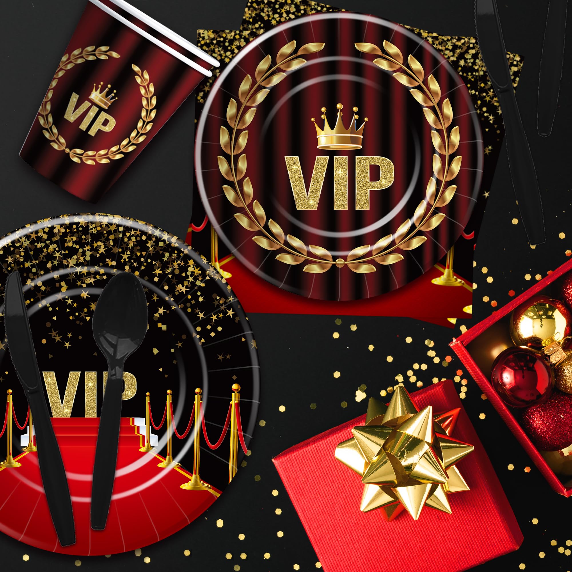 Xenorik VIP paper straws for easy sipping during celebrations.