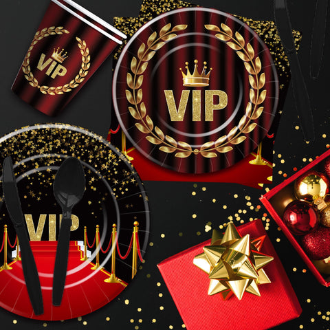 Xenorik VIP paper straws for easy sipping during celebrations.