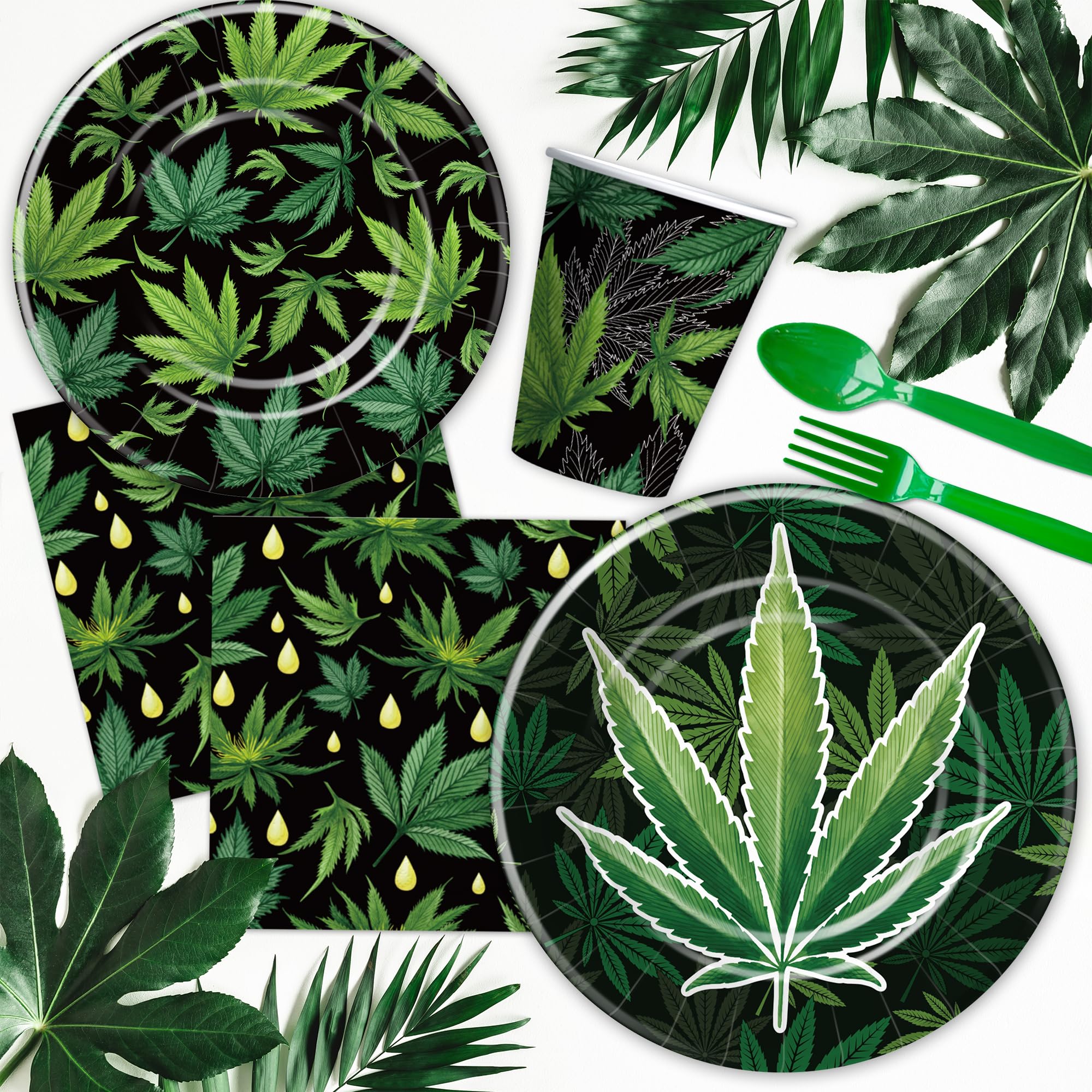 Xenorik weed cutlery set serves 24 guests with ease