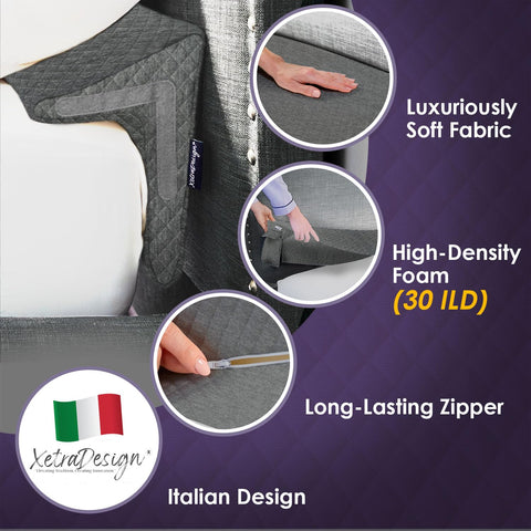 XetraDesign-30ild-foam-core delivers durable support that maintains shape.