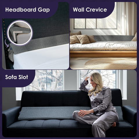 Removable washable cover on XetraDesign wedge for easy cleaning.