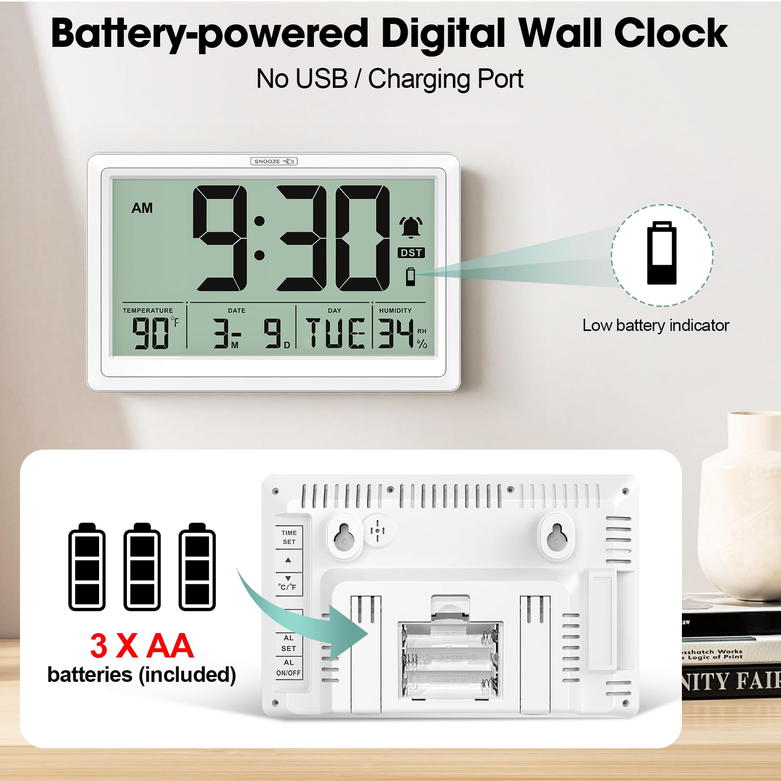 Xflyee displays temperature and humidity for comfortable indoor environments.