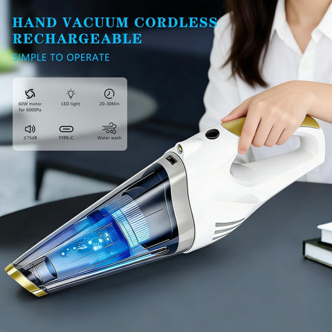 XGJUCE Dust Busters with LED light reveals hidden dirt in dark corners for thorough cleaning.