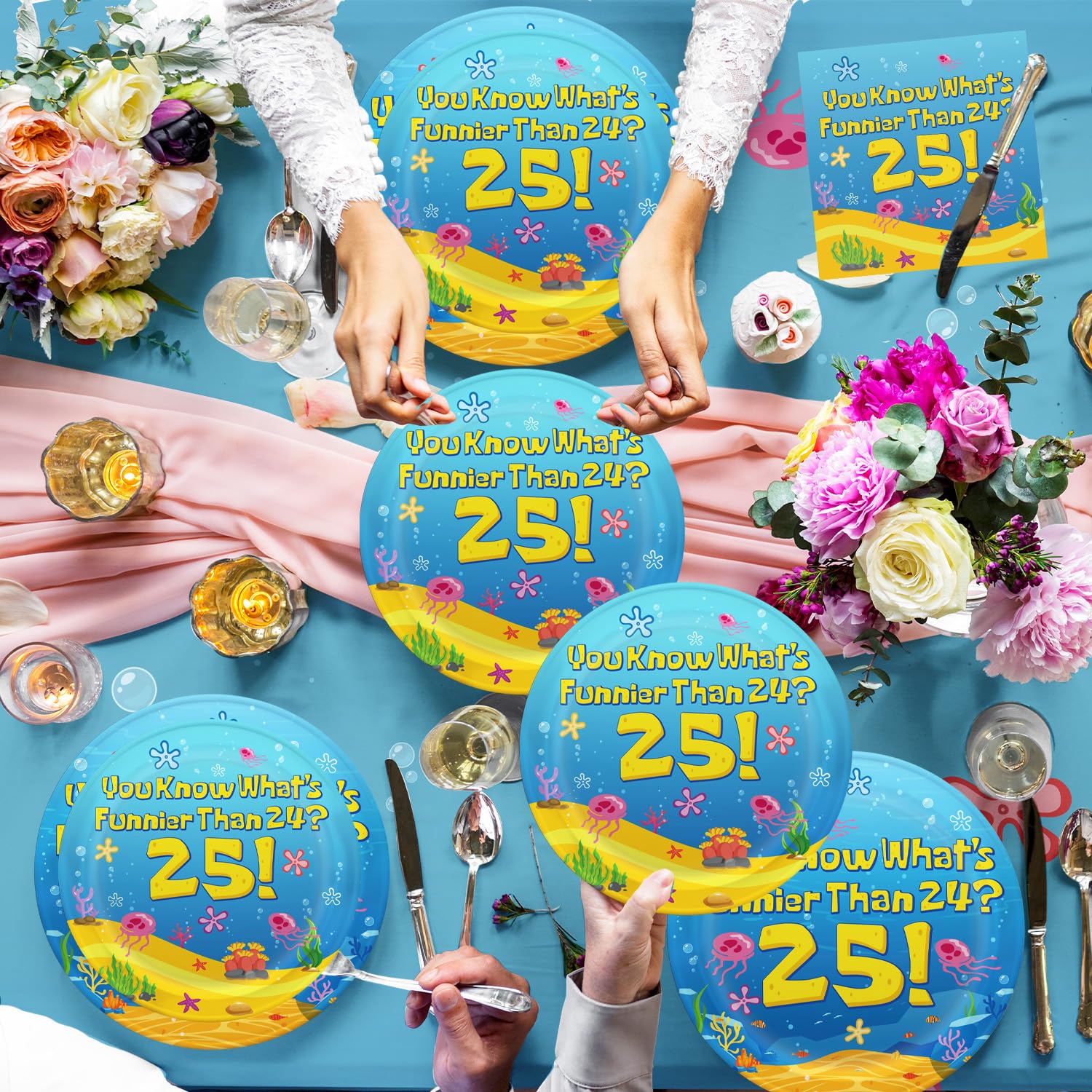 XHCYGWY cupcake toppers add playful seaside accents to desserts.