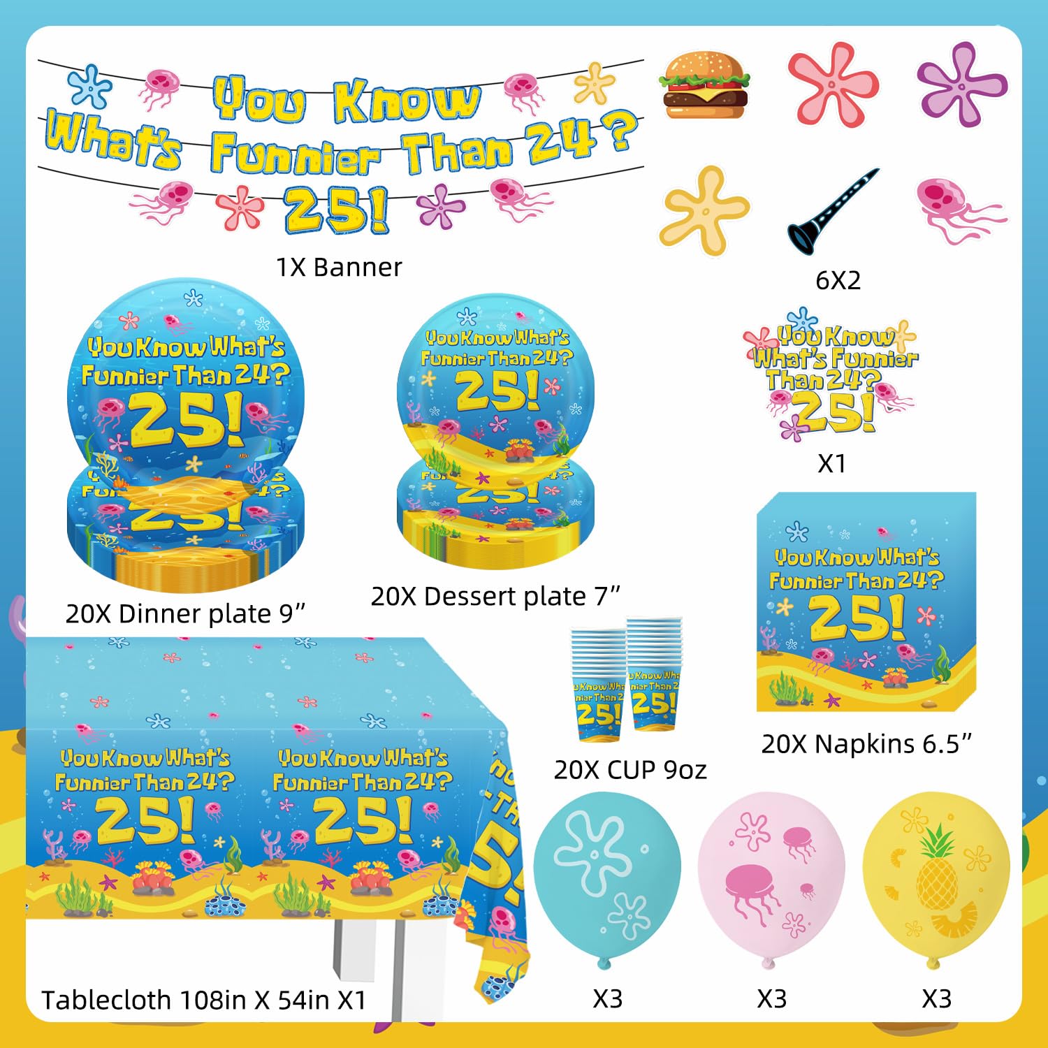 XHCYGWY 9-inch dinner plates deliver sturdy reliability for coastal-themed celebrations.