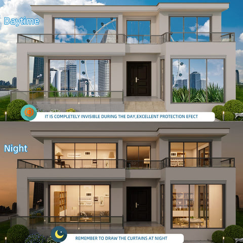 Xiawei infrared-reducing film lowers room temperature and glare.