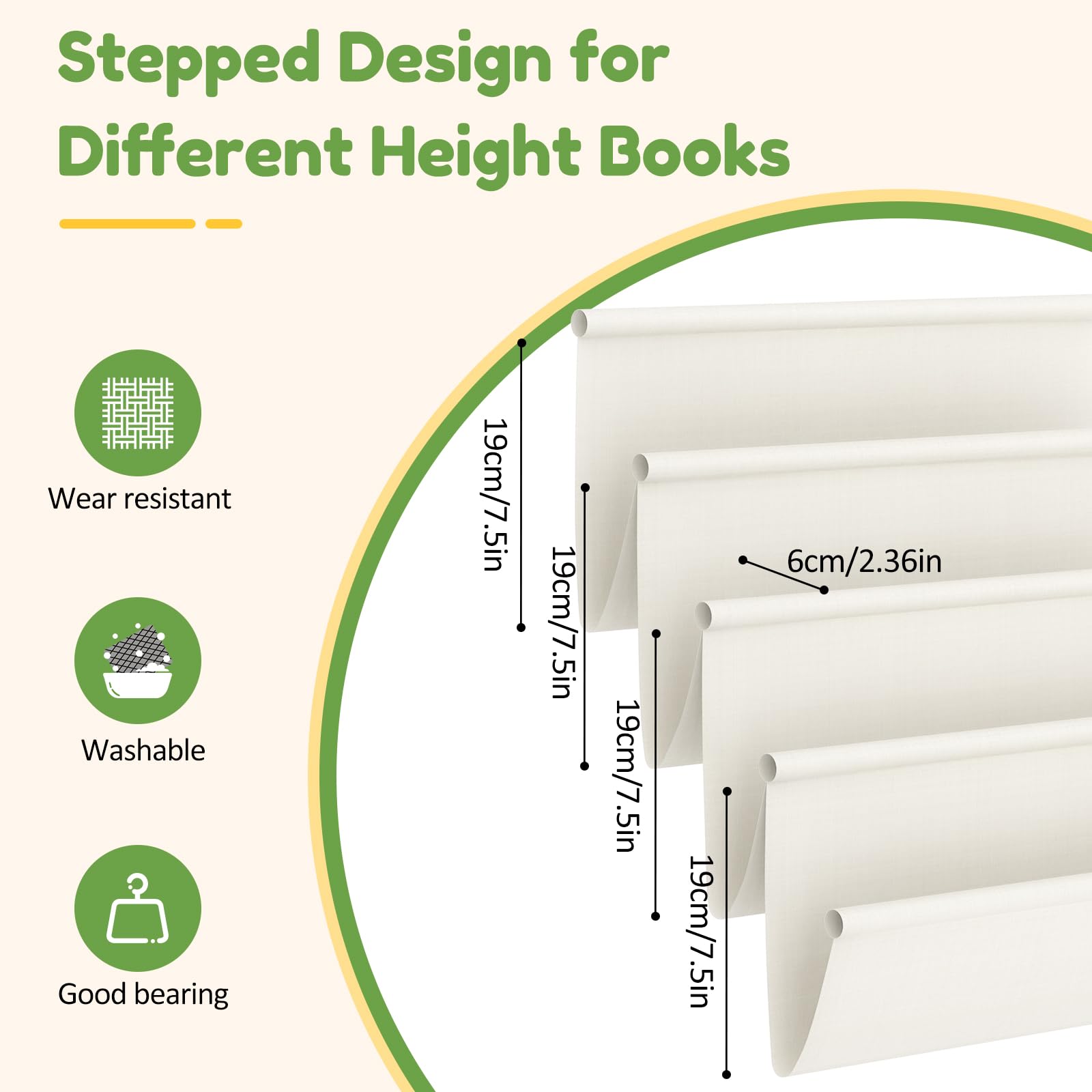Integrated handle on XiaZ Bookshelf for effortless relocation