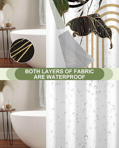 Xiazhilaio snap-in liner inside the curtain for easy cleaning and maintenance.