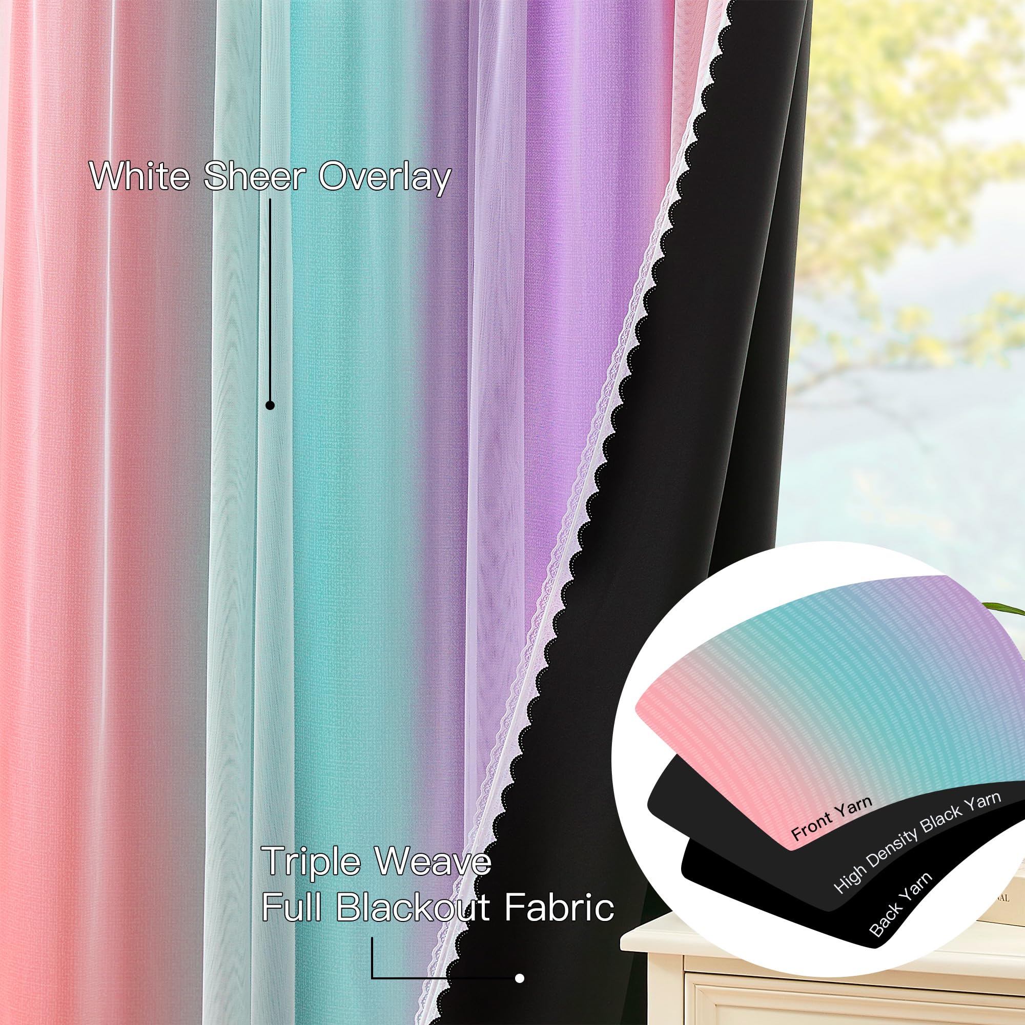 XiDi 63-inch long curtains fit standard rods for full coverage.