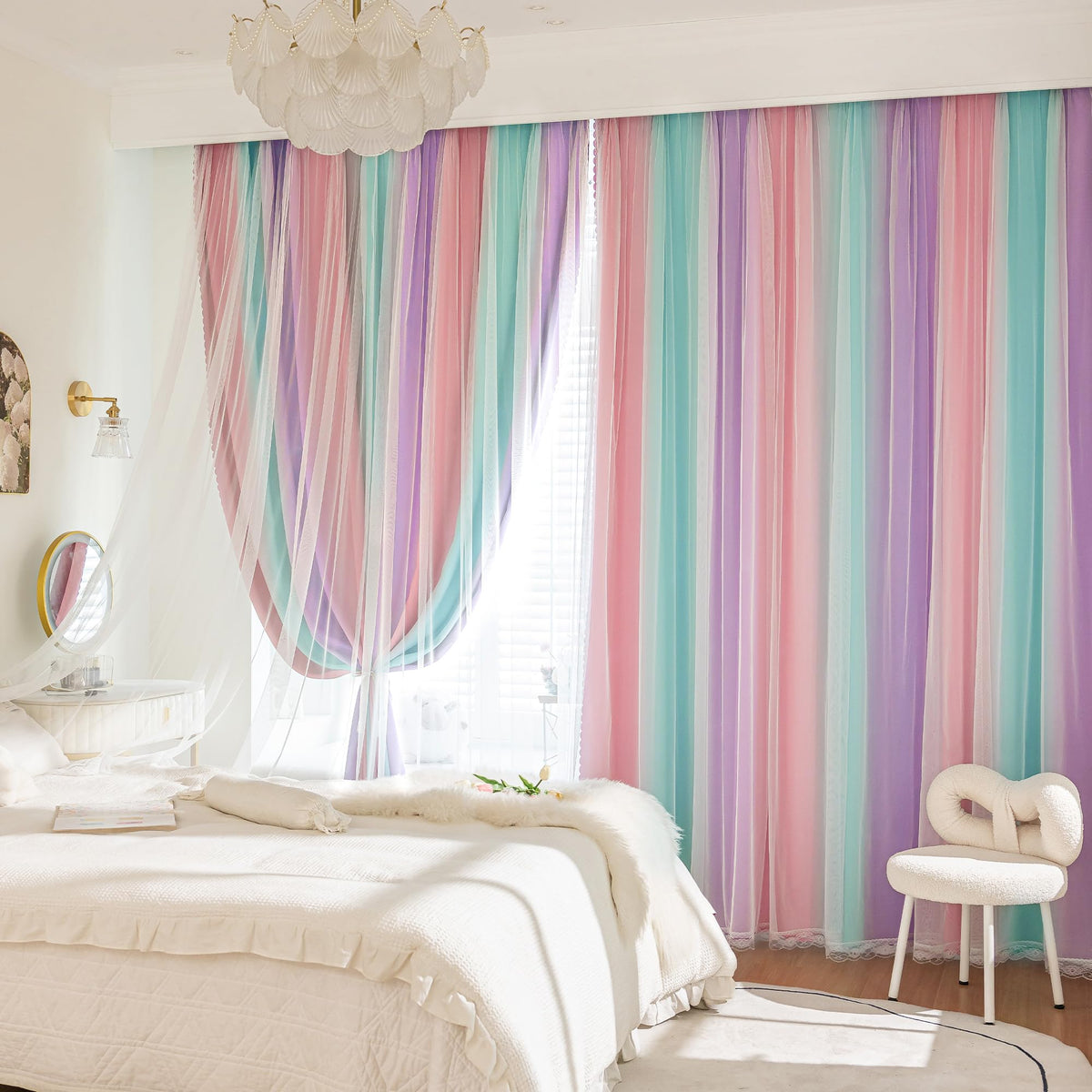 XiDi blackout curtains two panels 63-inch long block light for better sleep.