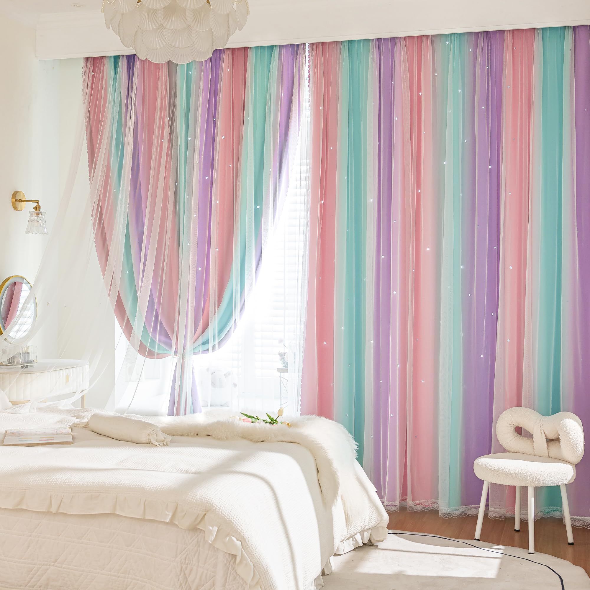 XiDi 80 percent blackout fabric blocks daylight effectively