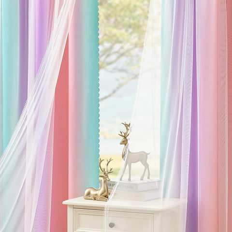 XiDi tiebacks included to neatly frame the window when desired.