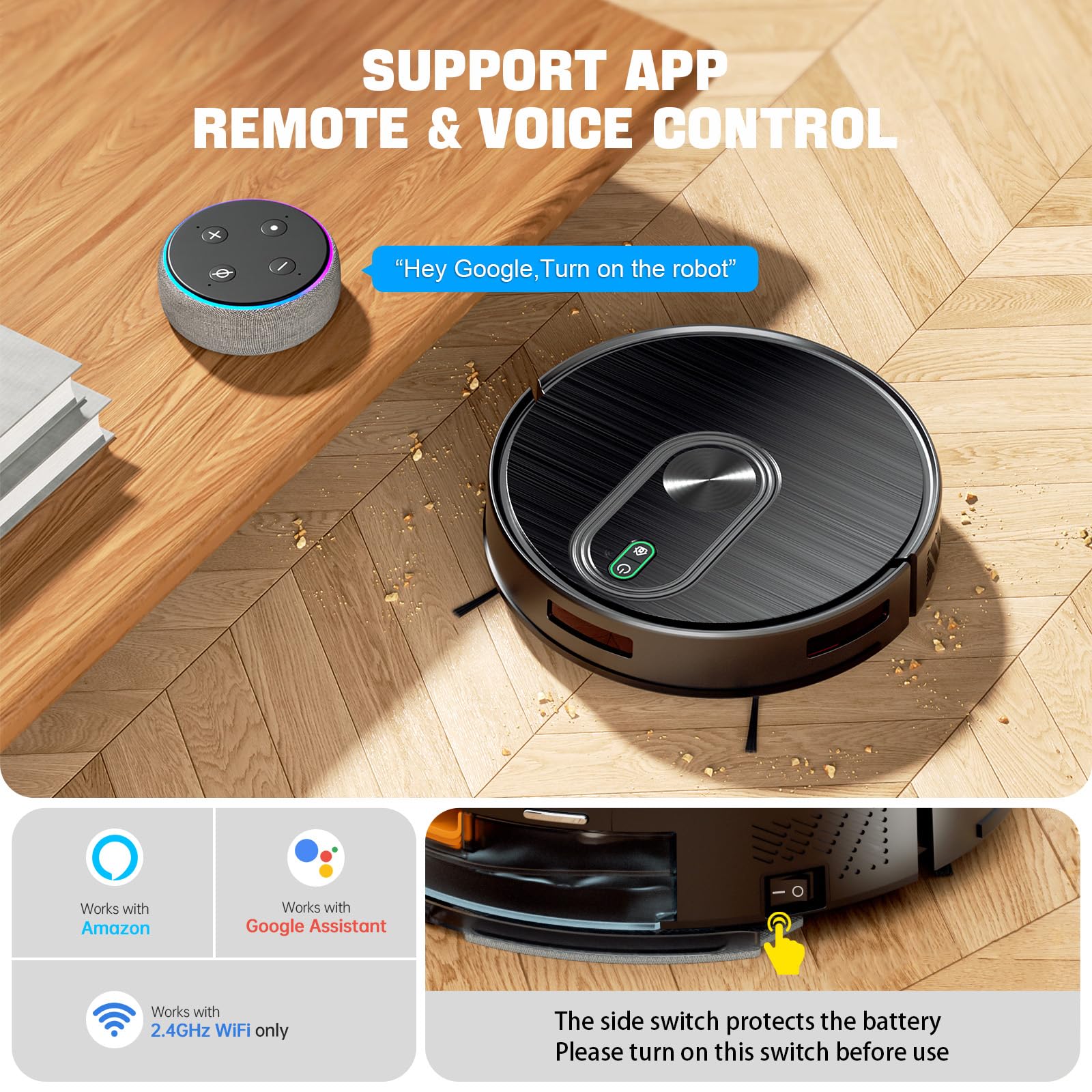 XIEBro E8S 2-in-1 vacuum and mop showcases versatile cleaning