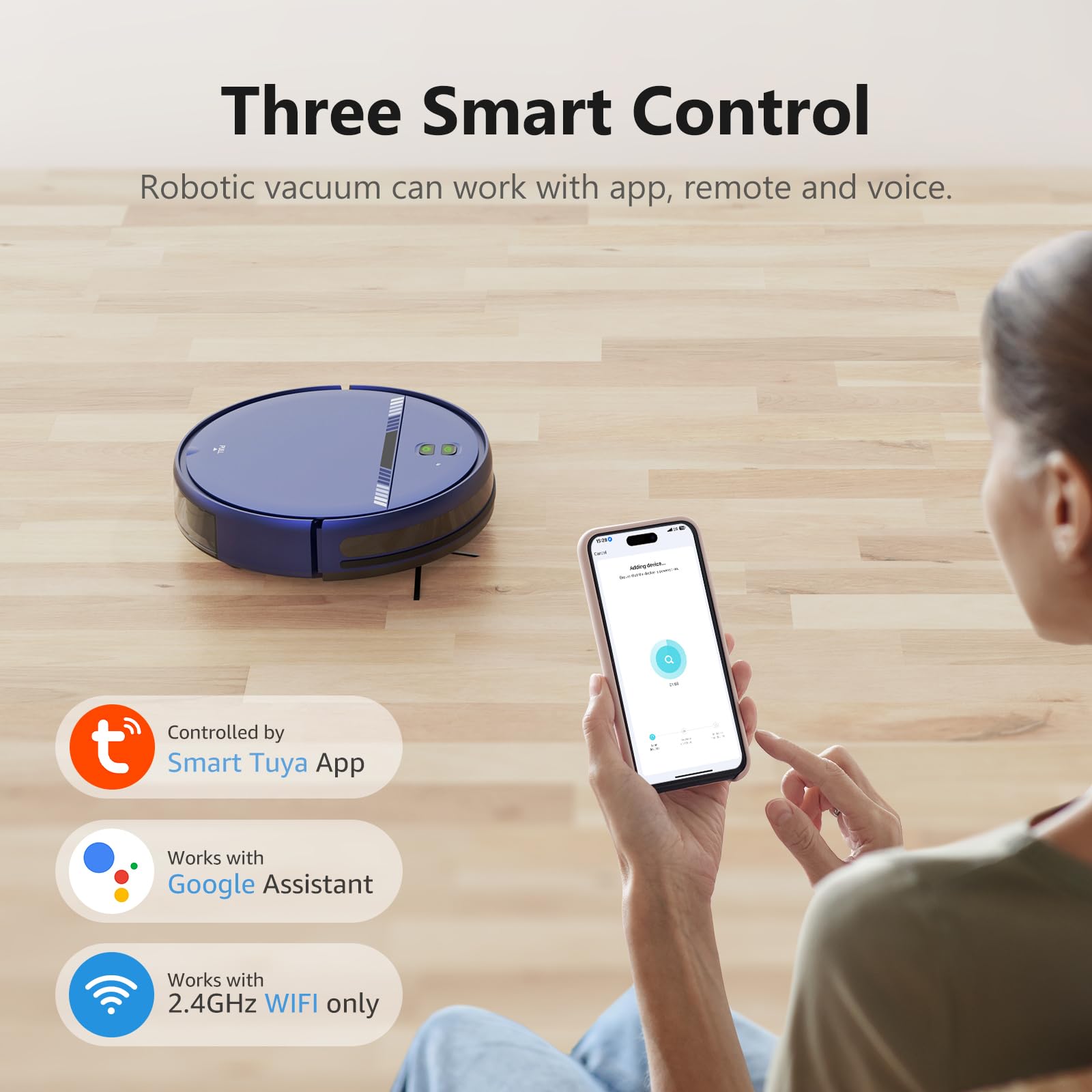 BR151 app and remote control for convenient cleaning management