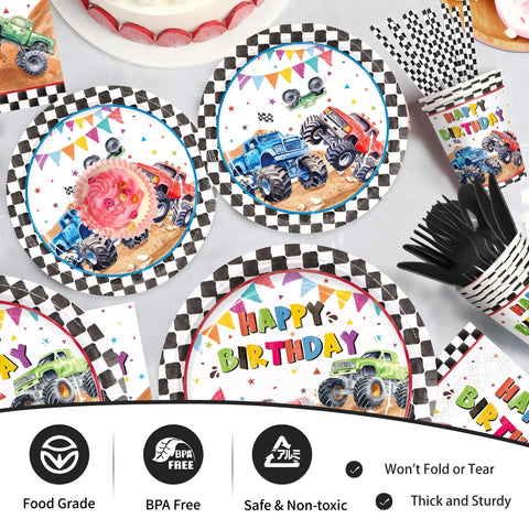 XIENBLOC Monster Truck black cutlery for a themed tabletop experience