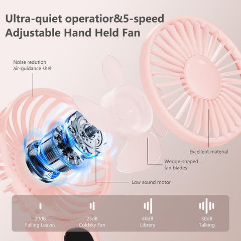 Xigmer USB rechargeable battery-powered fan for extended outdoor use