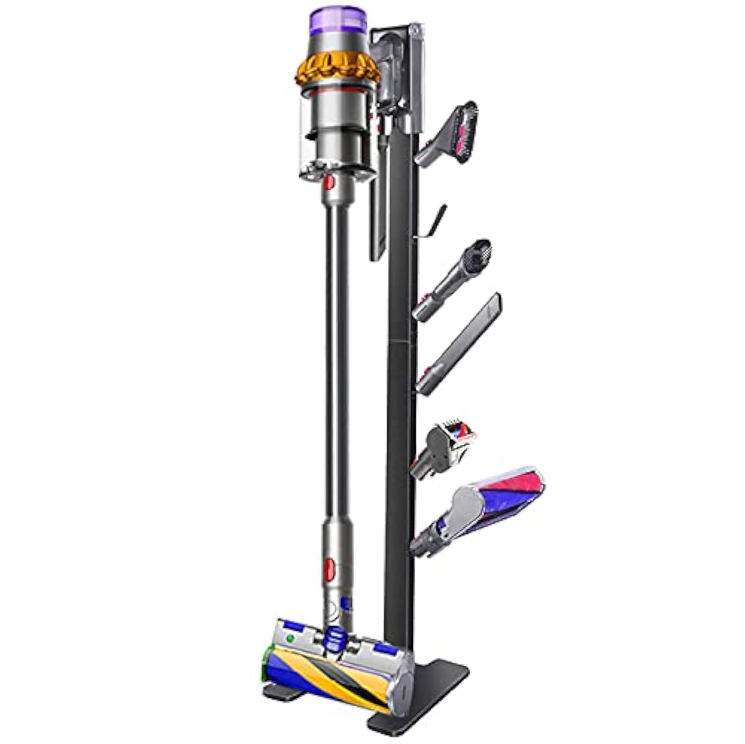 XIGOO Dyson stand with six hooks for tidy accessory storage