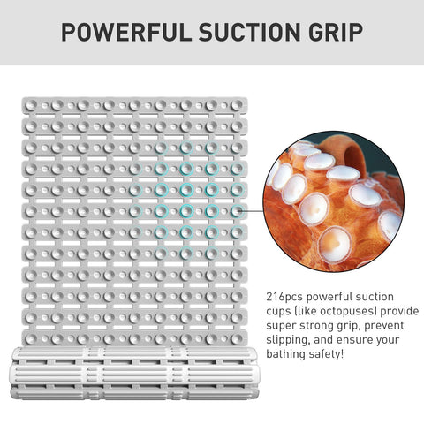 XIYUNTE cut-to-fit shower mat ready for custom sizing