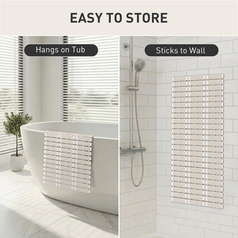 XIYUNTE mat installed inside shower for safer footing.