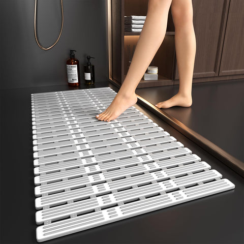 XIYUNTE non-slip shower mat with 216 suction cups securing tub grip