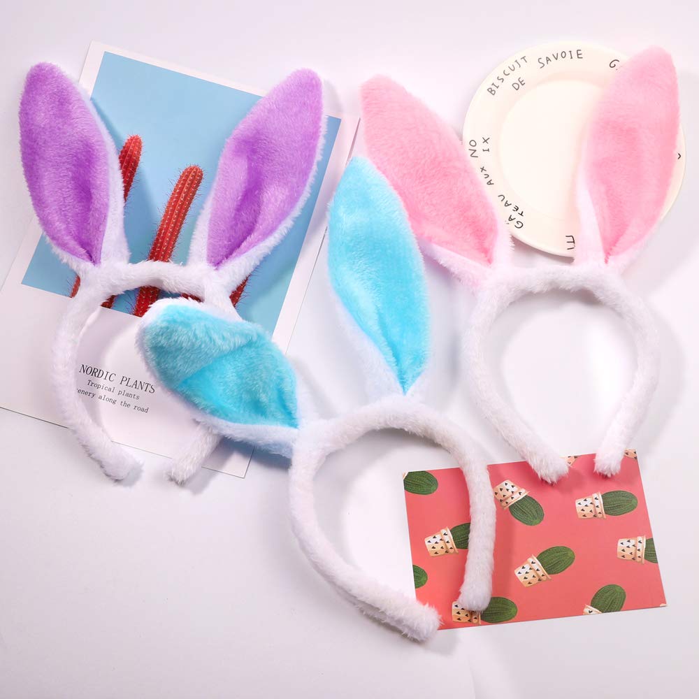 XIMISHOP bunny ears headband measures 11.81 inches for versatile wear