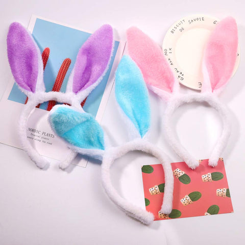 XIMISHOP bunny ears headband measures 11.81 inches for versatile wear