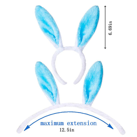 XIMISHOP bunny ears headband in blue adds playful charm to kids' Easter events