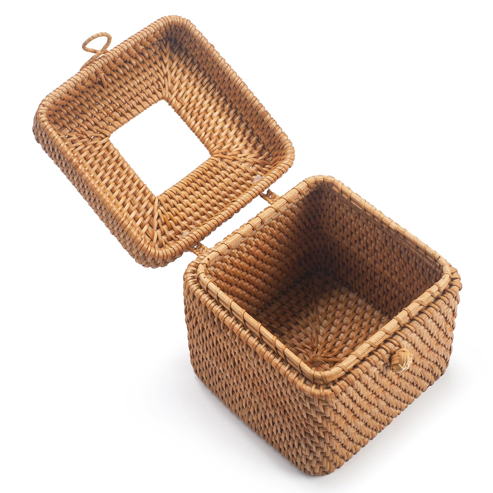 XIMISISE square tissue-box-holder bathroom-setup blends with decor and keeps tissues steady.