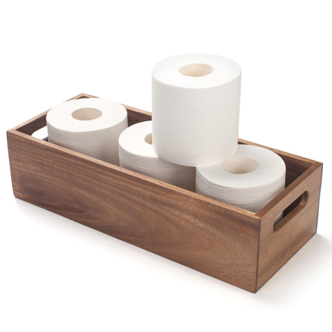 XIMISISE handled bathroom storage basket for easy movement and flexible placement.