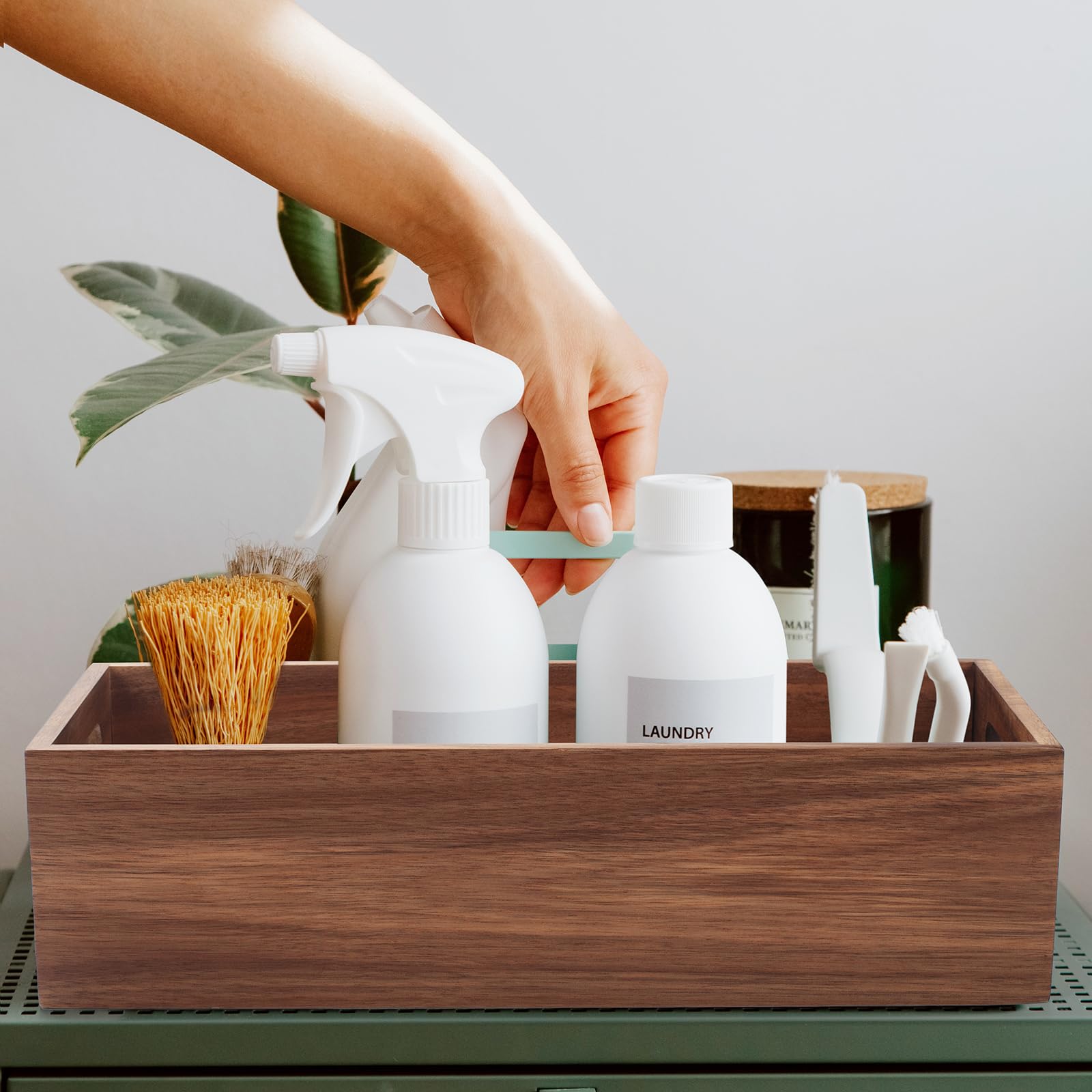 XIMISISE versatile bathroom storage basket for kitchen, bedroom, or counter surfaces.