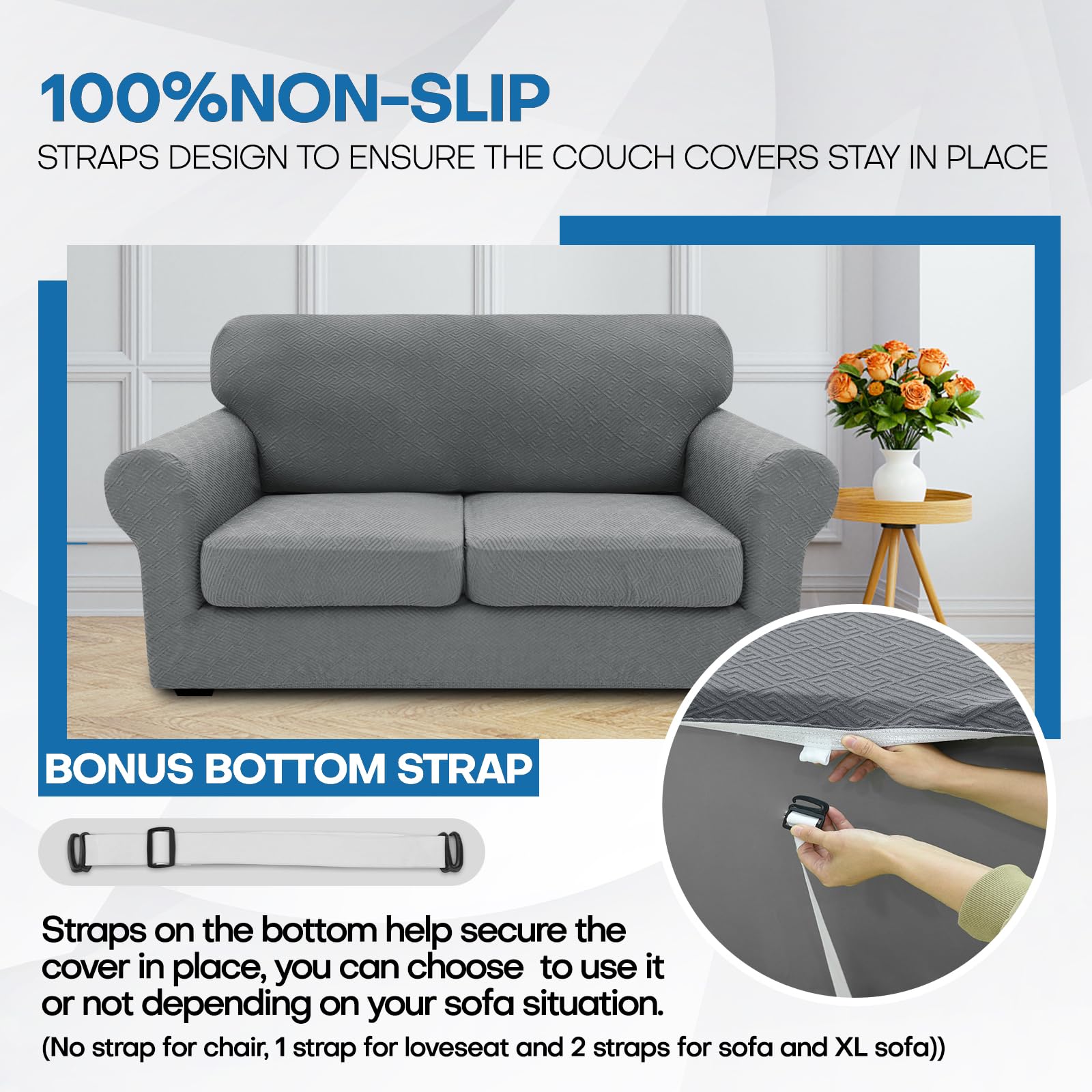 XINEAGE full-coverage protector shields sofa from spills and dust