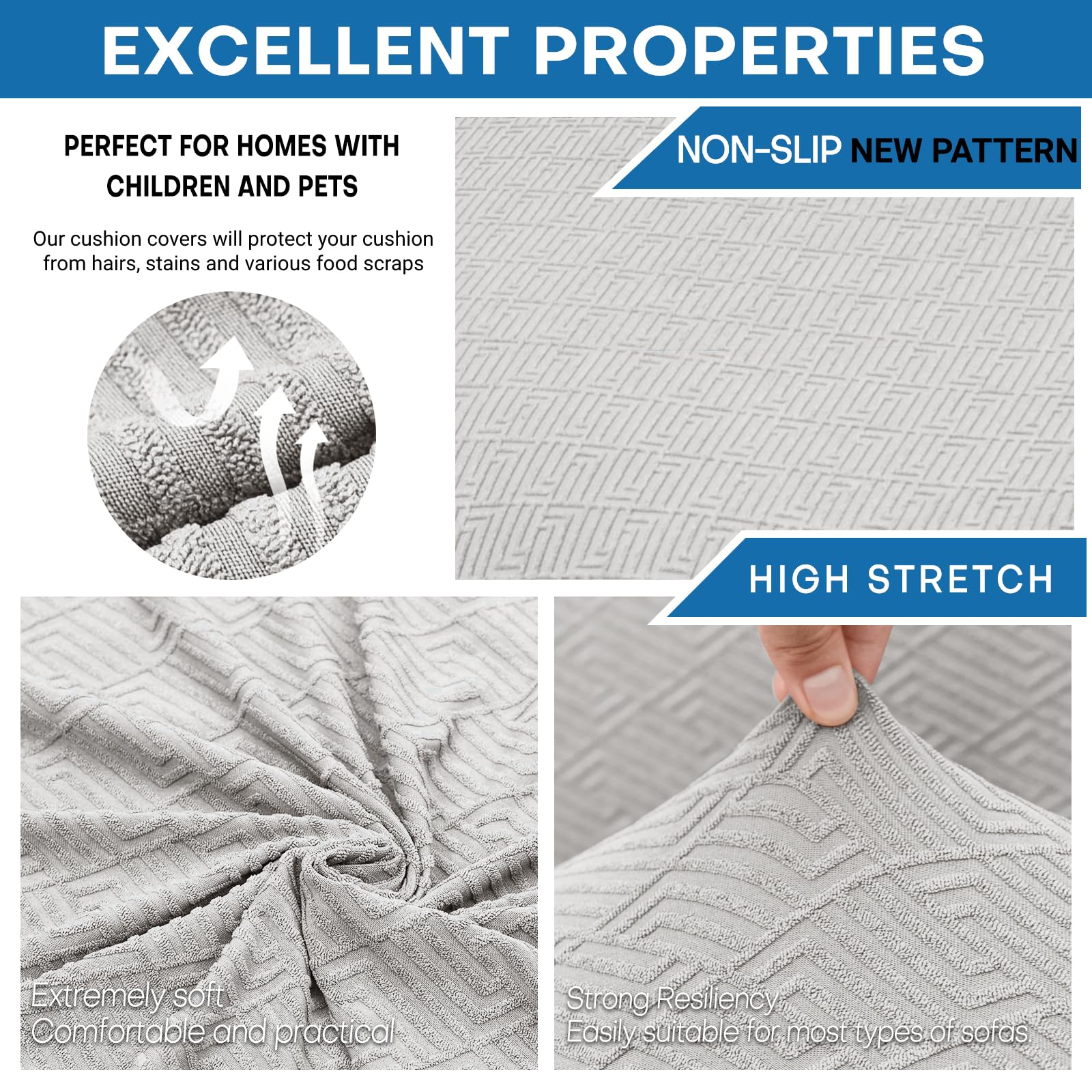 XINEAGE separated cushion covers provide a snug, tailored fit
