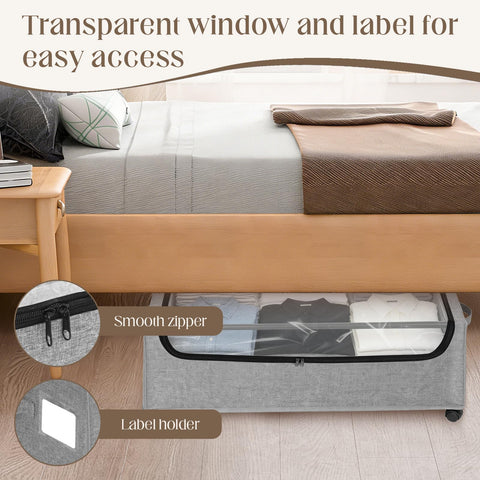 Xingyinghome under-bed storage heavy-duty frame with durable fabric for long-lasting use.